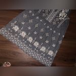 Johnny Was  LA Embroidered Tank Dress grey 3X linen neutral $400 casual boho fall Photo 2