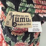 Show Me Your Mumu  Floral Wide-Leg Women's Pants Smocked Waist High Rise Flare M Photo 8