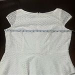 Evan Picone White Lace Dress Sz 14 Cap Sleeve Fit &. Flare Boho Beachy Church Photo 5