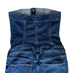 SER.O.YA Free People Women’s April Strapless Denim Flared DeepSea Blue Jumpsuit Size M Photo 6