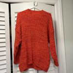 Urban Outfitters BDG Max Waffle Knit Pullover Sweater Orange Size Extra Small Photo 1