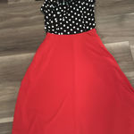 Black/White Red Polka Dot Vintage Style Dress Multiple Photo 0