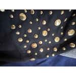 Michael Kors BLACK Ribbed Gold Stud Crew Neck Sweater Size SMALL NWT Brown Photo 8