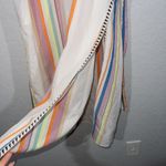 Lemlem New H&M White Striped Kaftan Lyocell Midi Dress Size Medium Photo 6