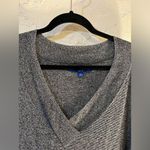 Apt. 9 Sweater pullover  heathered grey vneck long sleeve XL $25 Photo 5