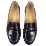 Christian Louboutin Mocalaureat Calf Leather Loafer Black Red Size 36 Photo 4