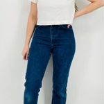Lee vtg granola girl  high rise high waisted straight leg medium wash denim jeans Photo 9