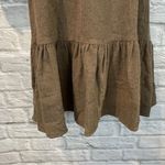 ZARA  Basics Women's Brown Wool Blend Puff Sleeve Baby Doll Dress.Size Small. Photo 3