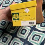 Yellow Box Black Jeweled Chunky Sandal Photo 3