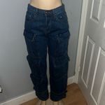 Torn By Ronny Kobo  Women's Blue Cargo Jeans Photo 2