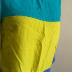 Maeve Anthropologie Blue Green Colorblock Shirt Dress Womens 10 Bright Eclectic Photo 2