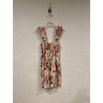 Abercrombie & Fitch Dress Womens XS White Pink Floral Ruffle Midi Sundress Photo 4