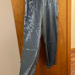 Soft Surroundings Nirvana Pants Straight Leg Blue Satiny Feel NWT Large 14-16 Photo 2