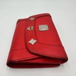 MCM RED ORANGE BIFOLD WALLET Photo 11