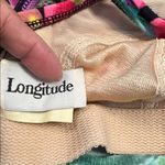 Longitude  Floral Tropical Islander Low Back V-Neck Swimsuit Size 10T EUC #5948 Photo 5