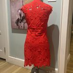 None Red Floral Lace Mini Dress - Size S Photo 2