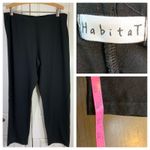Habitat  Clothes To Live‎ In Black Pull On Elastic Waist Pants Womens XL Lagom Photo 1