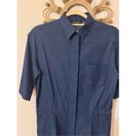 Loro Piana Blue Lightweight Denim Wide Leg Belted Jumpsuit IT 40/ US Photo 6