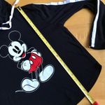 Disney Mickey Mouse Lightweight Hoodie, Racer Stripe Arm, Black, White, Size XS Photo 9