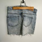 ZARA Trafaluc Cut Off Denim Mini Skirt Acid Wash Photo 8