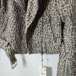 ZARA  ANIMAL PRINT BIKER JACKET size S wool blend Photo 6