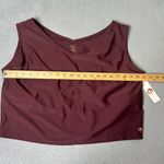 Honey Mark Swim Tank Top Women 3XL Burgundy V Photo 3