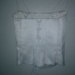 Dave and Johnny  Bridal Laura Ryner M Satin Jeweled Lace Up Back Wedding Boustier Photo 1