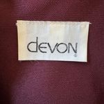 Vintage ‘80s Devon Burgundy Single Breasted Blazer Red Size XL Photo 4