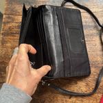 Perlina black leather crossbody bag great for travel everyday use quality made Photo 12