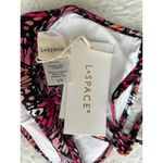 l*space L* Pink and Black Butterfly Printed Helena Bikini Top Size Large Photo 6
