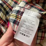 Veronica Beard Corrine Dress Plaid Shirt Dress Red Multi Photo 14