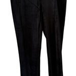 Chico's  Pants Womens S Black Velvet Ankle Stretch‎ Trousers Slim Straight Classic Photo 0