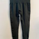 Set Active Leggings Womens Small Gray/Green Seamless Crop Ankle High Rise Ribbed Photo 4