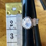 Natural Rainbow Moonstone Sterling Silver Ring Size 7 Photo 6