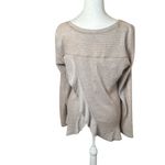 Anthropologie Saturday Sunday Wendy Waffle Knit Thermal Ruffle Trim Top Small Photo 4