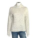 Madewell Off White Confetti Mock Neck Sweater Cozy Fuzzy Winter Pullover Size S Photo 1