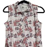 Puma Cloudspun Sleeveless Collared Button Floral Knit Stretch Golf Top NWT XS Photo 4