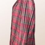 Newport News dark reds and greens, 100% Cotton Vintage blazer. Size Large. EUC Photo 3