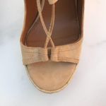 36.5 Aquazzura Christy women’s lace-up beige suede wedges sandal size IT US 6.5 Photo 8