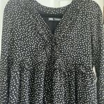 ZARA  Polka Dot Black Dress Photo 1