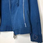 BCBGMAXAZRIA BCBG Y2K Blue Full Zip Athleisure Track Jacket Photo 4