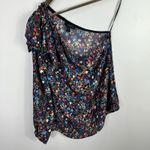 J.Crew Star Print One Shoulder Top Size 4 Y2K Whimsical Festival Statement Photo 1