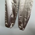 Anthropologie Maeve By Champagne Satin Jogger Dress Pants Size 2 Photo 4