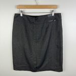 Banana Republic NWT  Novelty Pencil Skirt Size 14 Brown Birdseye Wool‎ Career Photo 3