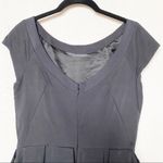 French Connection Scoopneck Bell Skirt Black Dress Size 4 Photo 5