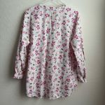 Woman Within  Floral Button Down White Blouse 22/24 Photo 5