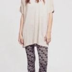 Micaela Greg Speckled Fine Knit Oatmeal Tunic Sweater Dress Size M Photo 10