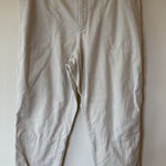 Gap Girlfriend Jogger Pants Tapered Elastic Zip Ankle Khaki 12 Streetwear Photo 0