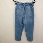 frame denim Meridian Paperbag Elastic Waist Straight Leg Jeans Size Large (30) Photo 9