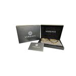 Versace  NWT Brass Medusa Heart Hoop Earrings in Original Box Photo 2